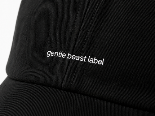 Gentle Beast Label Cotton Cap - Black